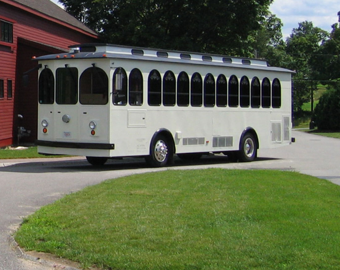 Bus Rental Maine, trolley