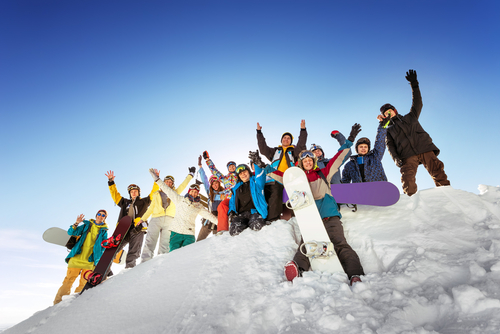 Group Ski Trip, Charter Bus Rental Maine